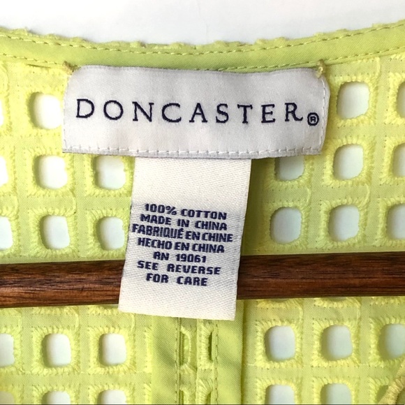 NWOT Doncaster Citrine Trench Eyelet Tunic - Picture 3 of 10